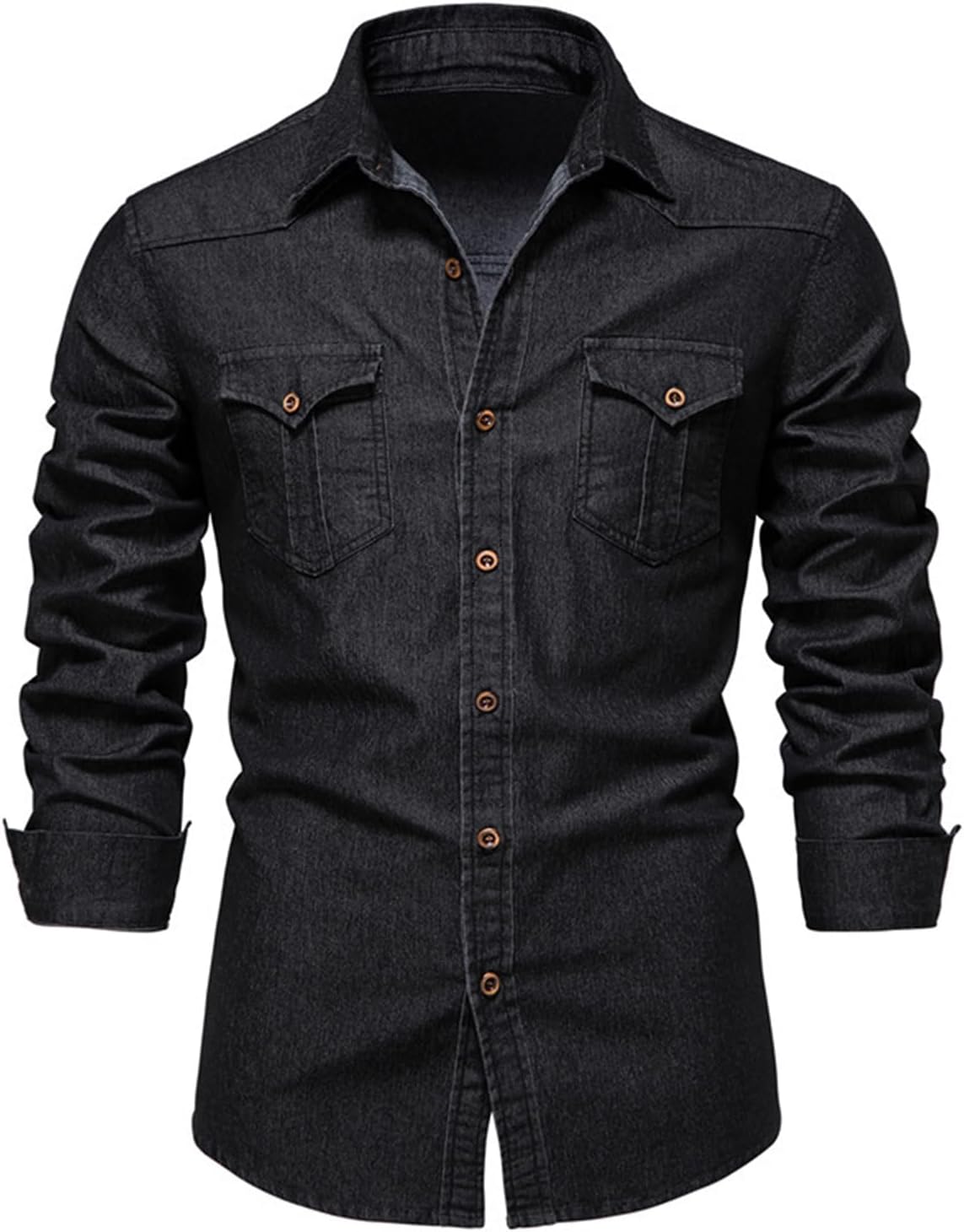 Camisa vaquera con botones para hombre Camisa Honduras Ubuy