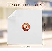 Vista 2 de Tranqun 100 paños de limpieza de microfibra desechables a granel de 12 x 12 pulgadas, paños sin pelusas, no abrasivos, trapos de limpieza