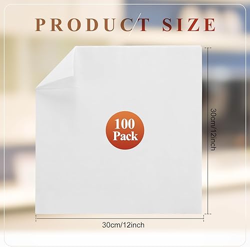 Miniatura 2 de Tranqun 100 paños de limpieza de microfibra desechables a granel de 12 x 12 pulgadas, paños sin pelusas, no abrasivos, trapos de limpieza de