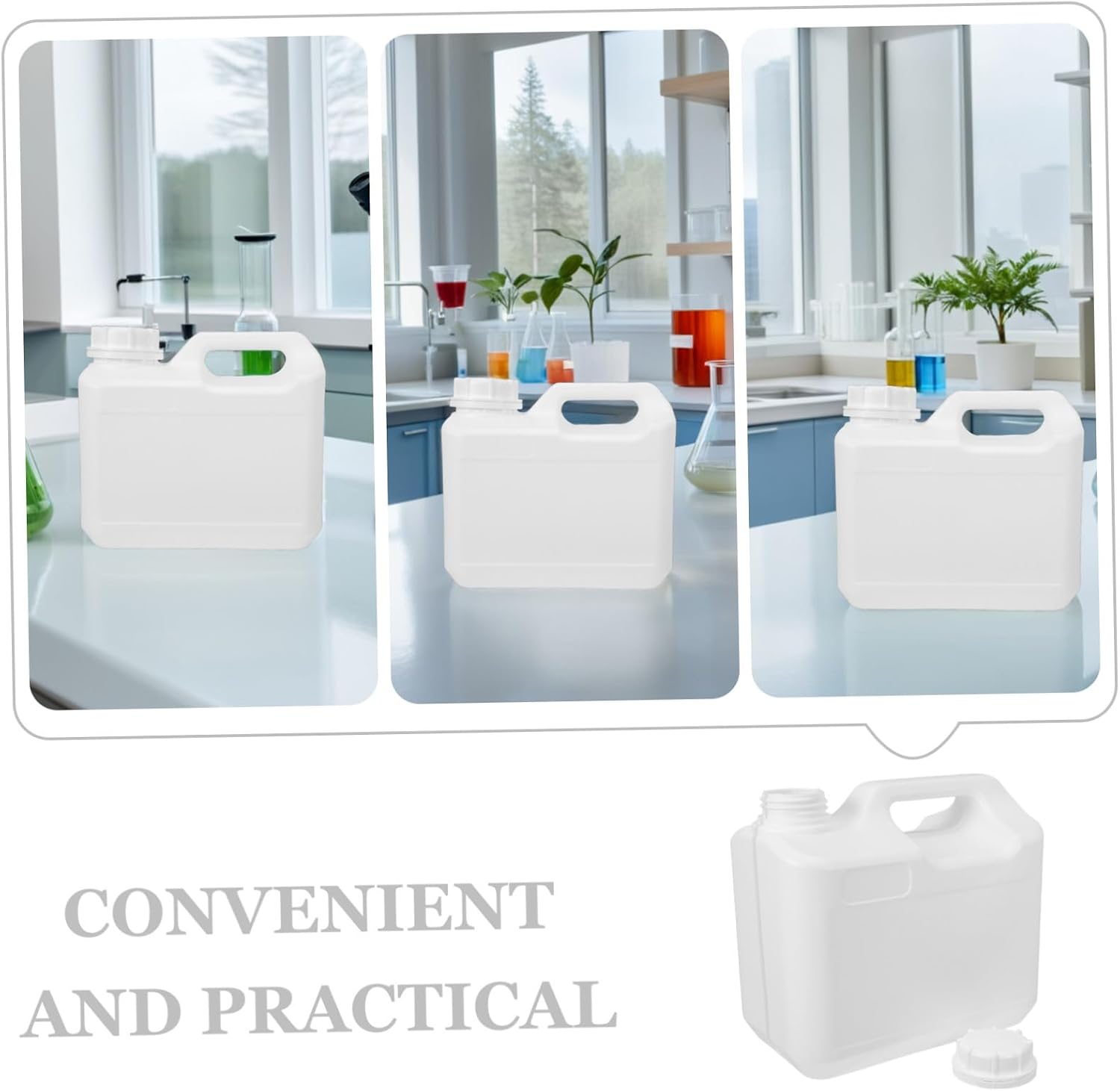 PRETYZOOM L Plastic Gallon Container with Airtight Lid, Hdpe Sealed Storage Bucket for Liquids and Chemicals, Sturdy and Portable Water Tank for Outdoor Jobs and Everyday Home Use
