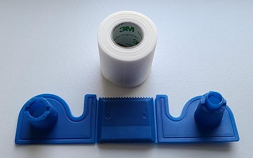 Miniatura 2 de MICROPORE - Cinta de papel de 2 x 10 yardas, color blanco con dispensador multiuso, extensión de pestañas, paquete de 2 unidades