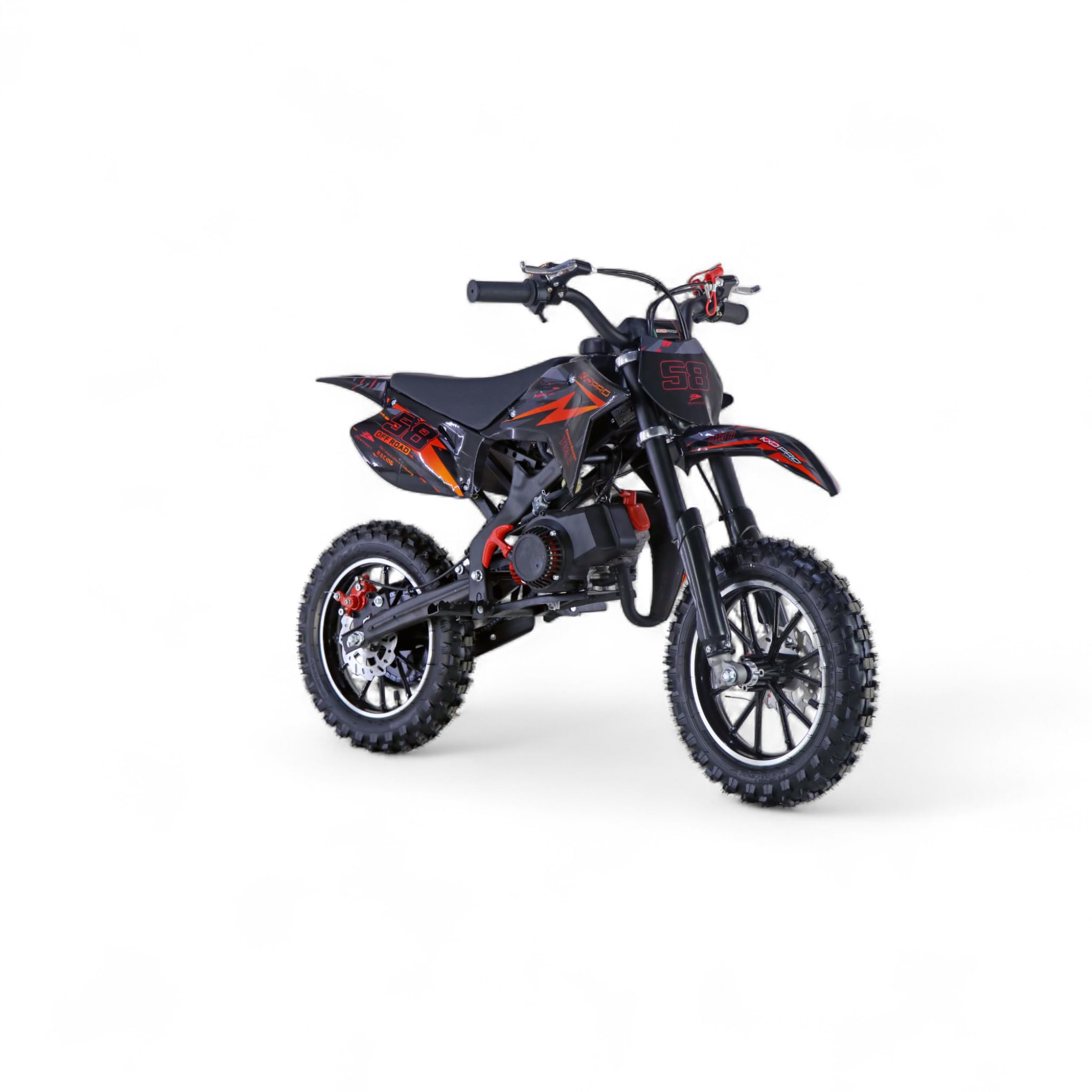KXD 703A - 49 cm³ - 2 temps - Dirt Bike - Dirtbike - Moto cross - Enduro - DirtBike de poche - Pitbike - PocketBike - Motocross - Moto de sport - Moto de cross complète - Crossbike orange