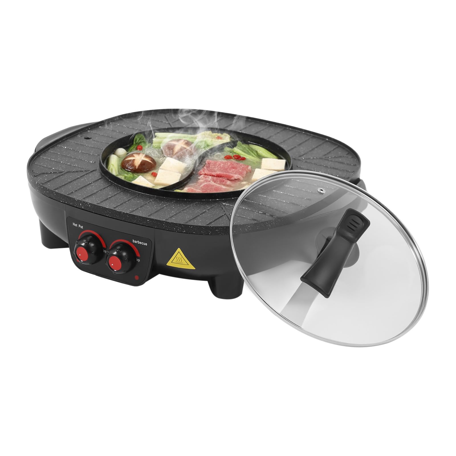Elektryczny grill stołowy Hot Pot – 2000 W elektryczny grill koreański