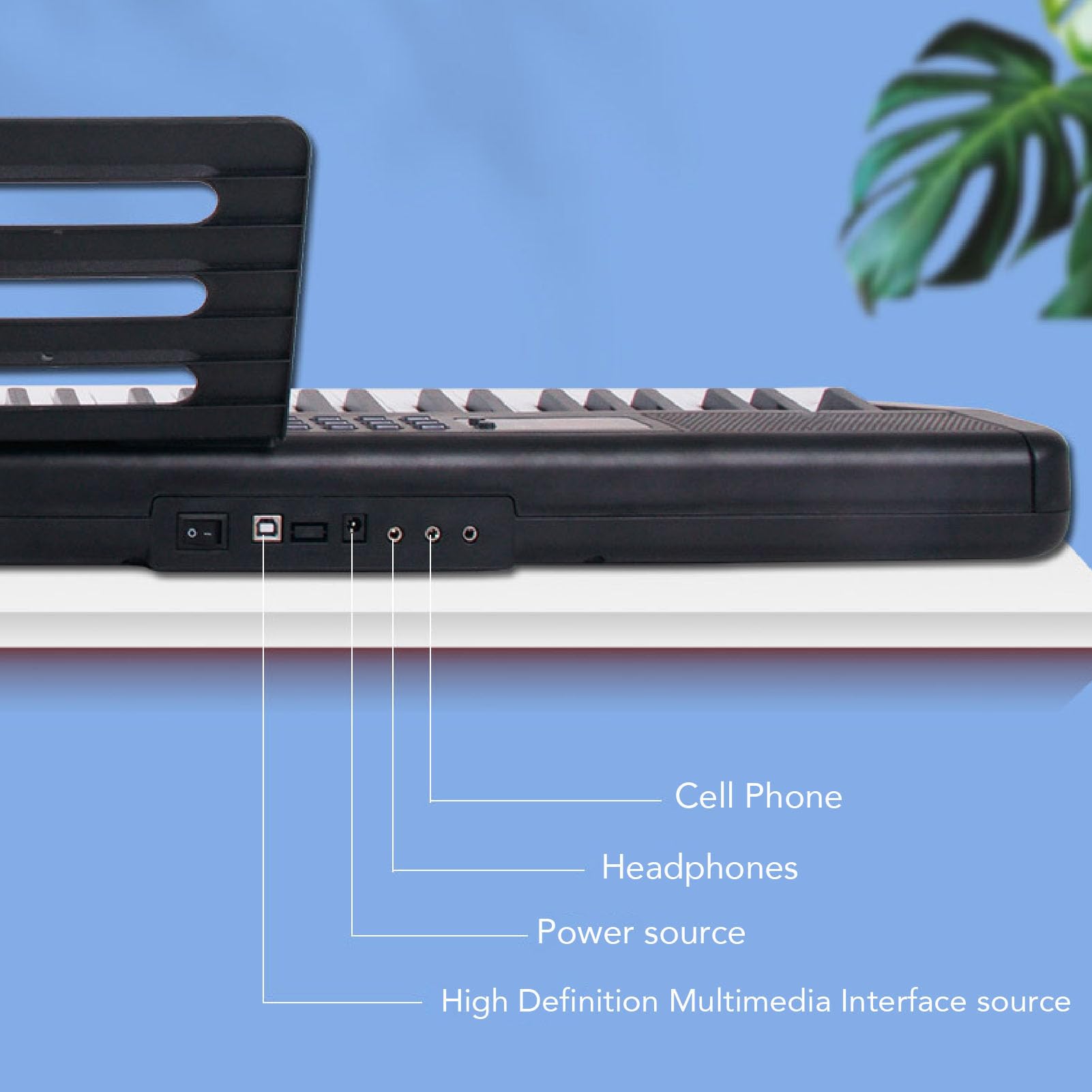 Tastiera di Pianoforte 88 Tasti, 900 Timbri 700 Ritmi 110 Brani Dimostrativi Kit Tastiera Elettrica Portatile (Spina europea