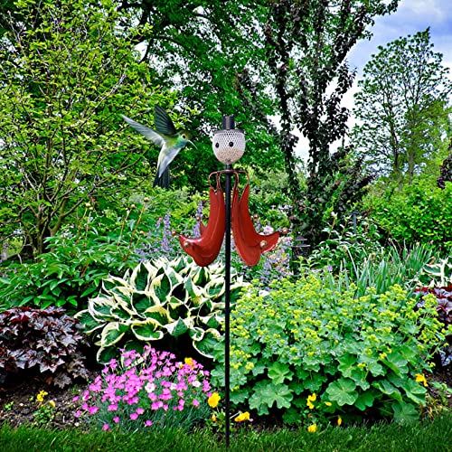 Feeder Pole Metal ArtsYard Hanging Bird Flower Outdoor Decoration Garden Bird Feeder Kitchen,Dining & Bar Squirrel Stopper Pole Extension (Red, One Size) - Image 8