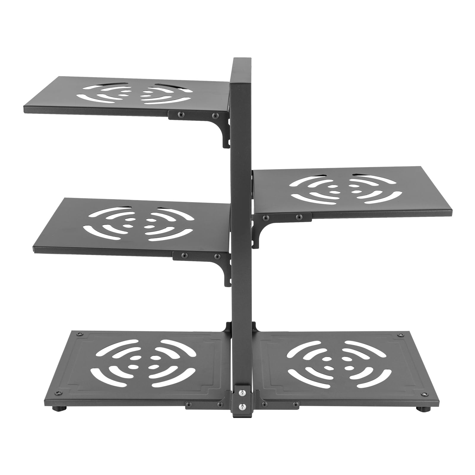 Organizzatore per pentole, armadietto da cucina, organizer per pentole e padelle, 5 ripiani, resistente pentole, padella, scaffale sotto lavandino, organizer e stoccaggio, capacità di peso