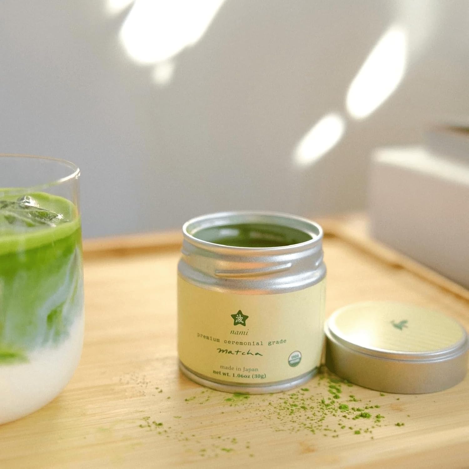 Nami Matcha | Okumidori First Harvest – 30g | USDA Organic, Smooth & Vibrant Green Tea Powder | Antioxidant-Rich, L-Theanine for Calm Energy