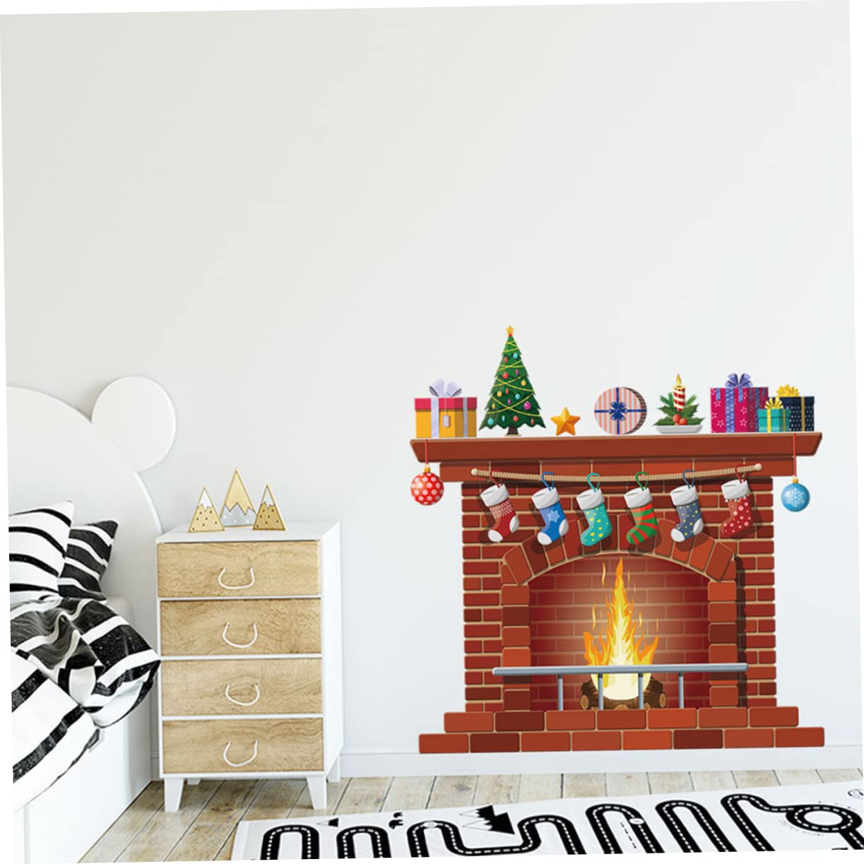 Alipis 5sätze Weihnachtliche Wanddekoration Selbstklebendes Fensterbild Für Schlafzimmer Und Wohnzimmer Bunte Weihnachtsmotiven Für Festliche