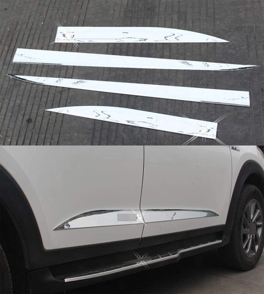 Momoap/ABS Chrome Car Body Door Side Molding Trim sill Cover Guard Compatible for Hyundai Tucson 2016-2020