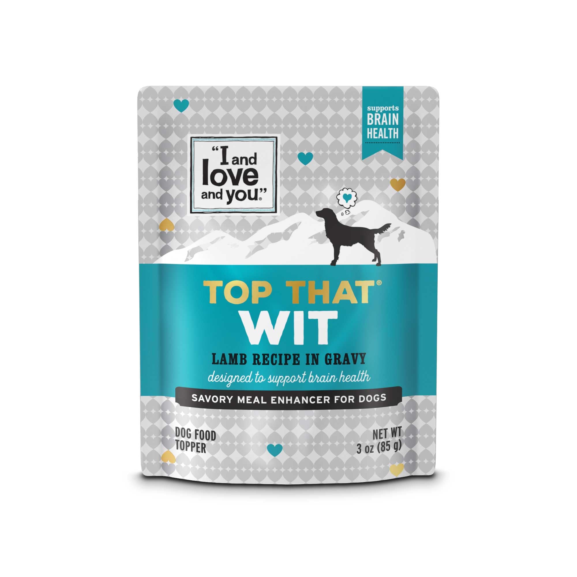 I AND LOVE AND YOU Top that Wit Wet Dog Food Topper, Lamb | 3oz (12 Pack)