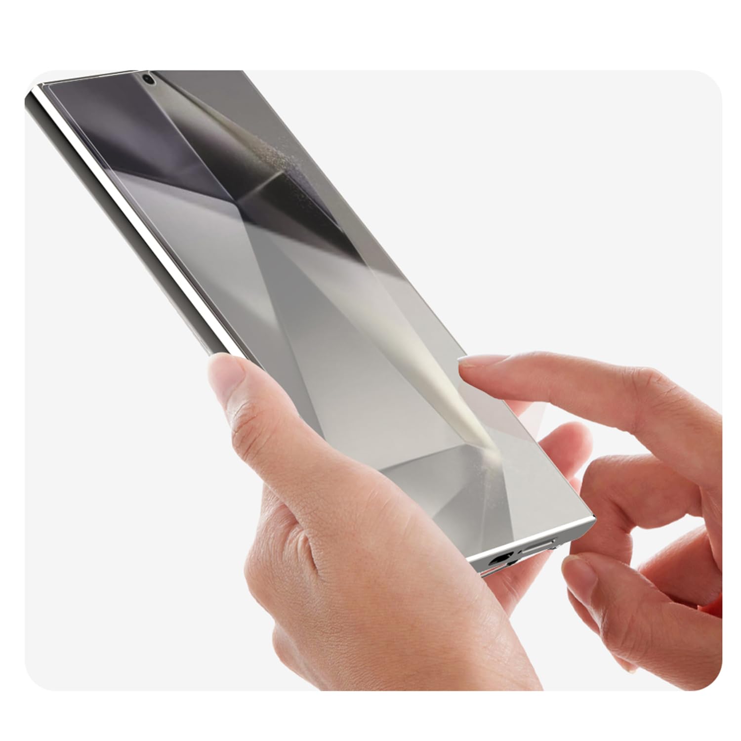 Samsung by Mobeen S24 Ultra Tempered Glass Screen Protector, Designed for Samsung, Transparent