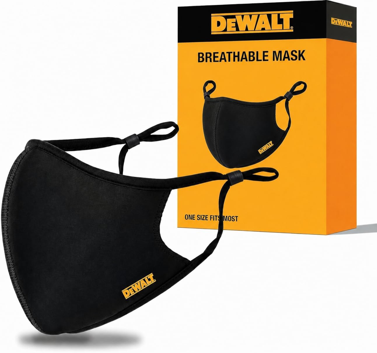 Cooling Black Face Masks, Adjustable Fit & Neck Strap, Breathable Reusable Moisture Wicking, Nose Wire & Ear Adjusters