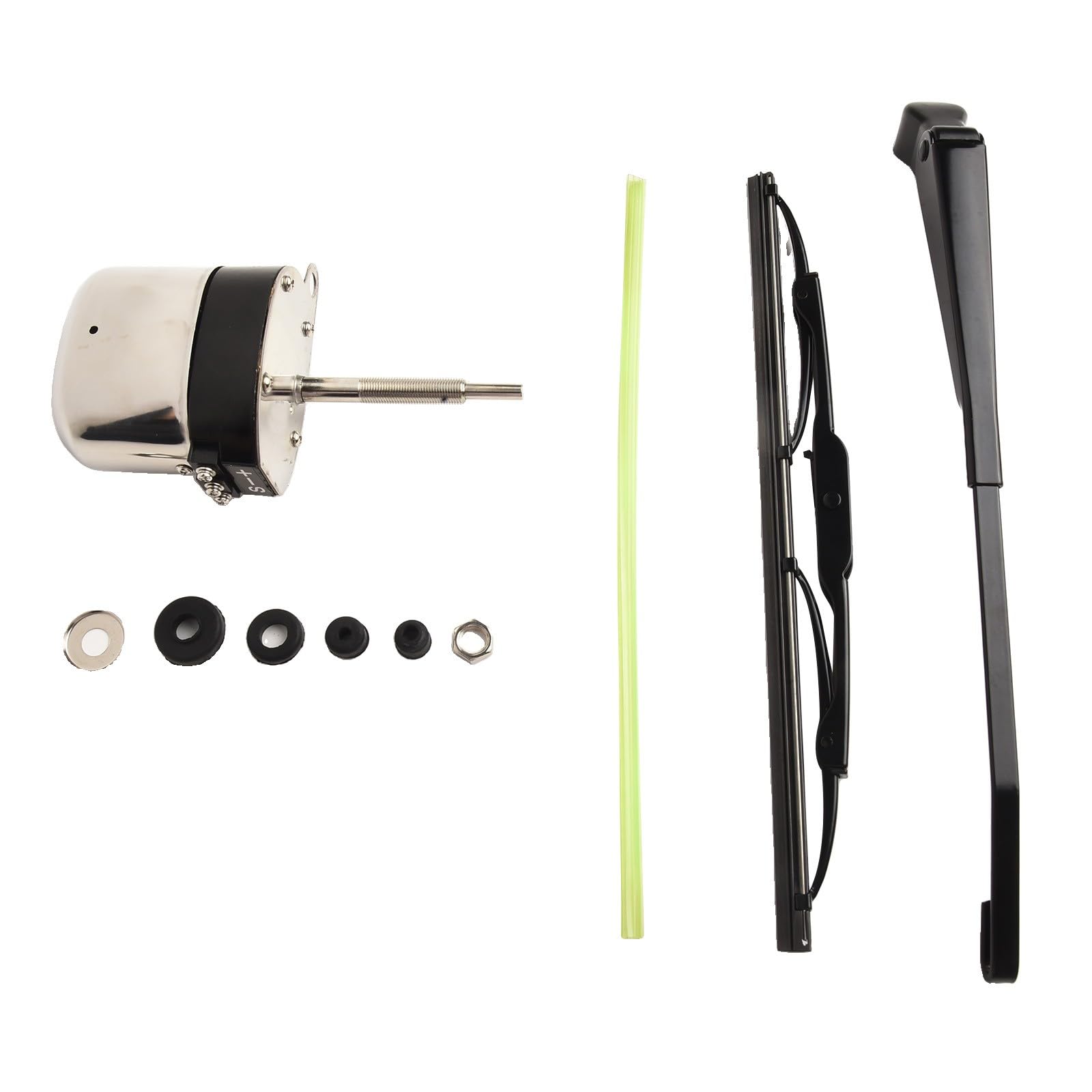 Kit moteur essuie-glace 12V en acier inoxydable durable pour pare-brise Hotrod