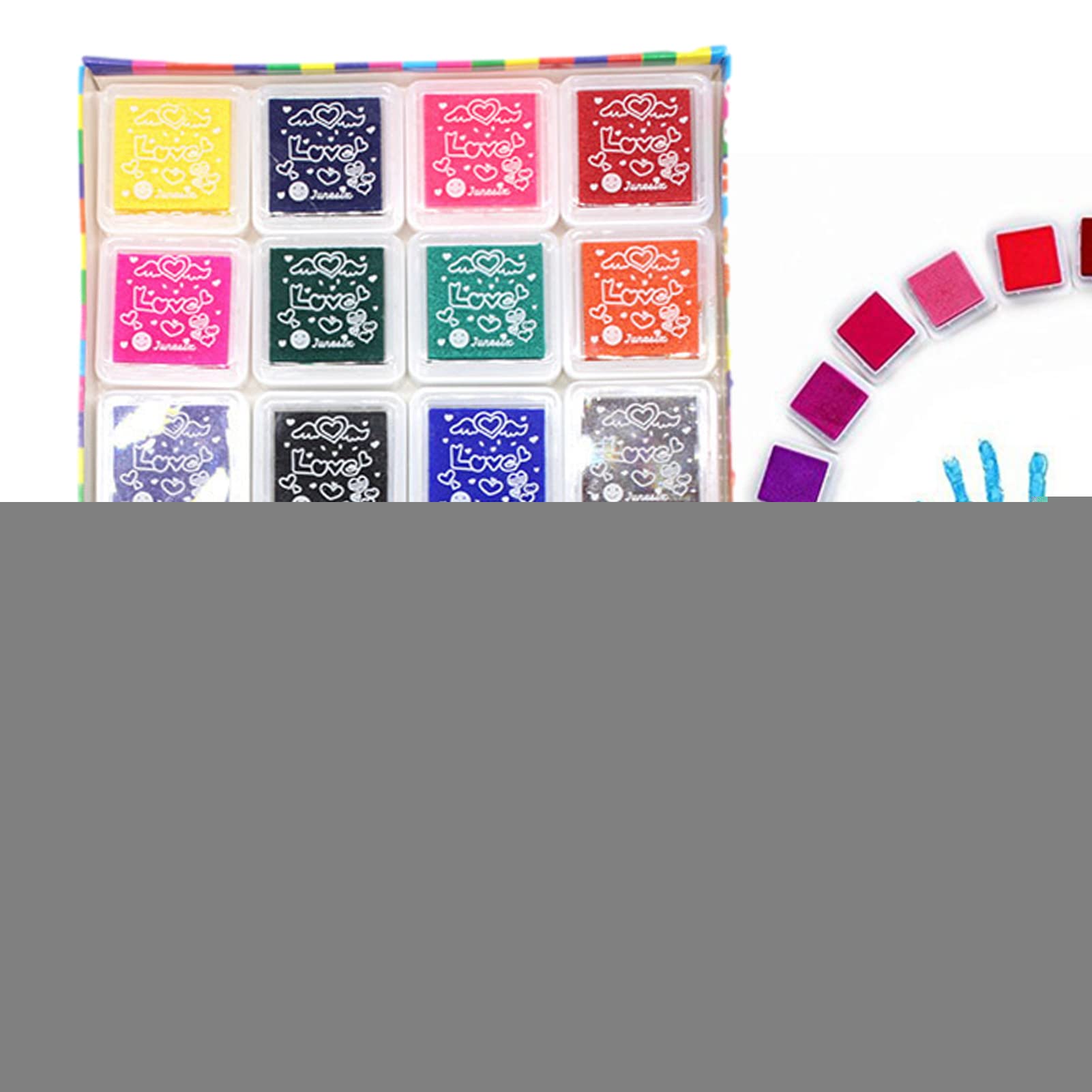 Lot de 5 tampons pour tampons, 24 couleurs, tampons d'encre dégradés, tampons d'encre lavables pour bricolage, scrapbooking, loisirs créatifs, cartes de timbre Retorno