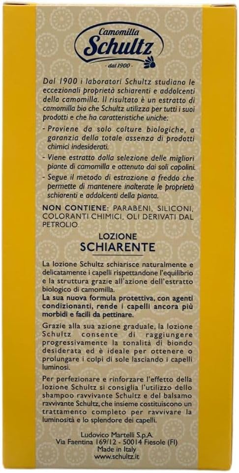 Lozione Schiarente Capelli, Bio 100%, Azione Graduale, Senza Parabeni e Siliconi, 200ml (2)
