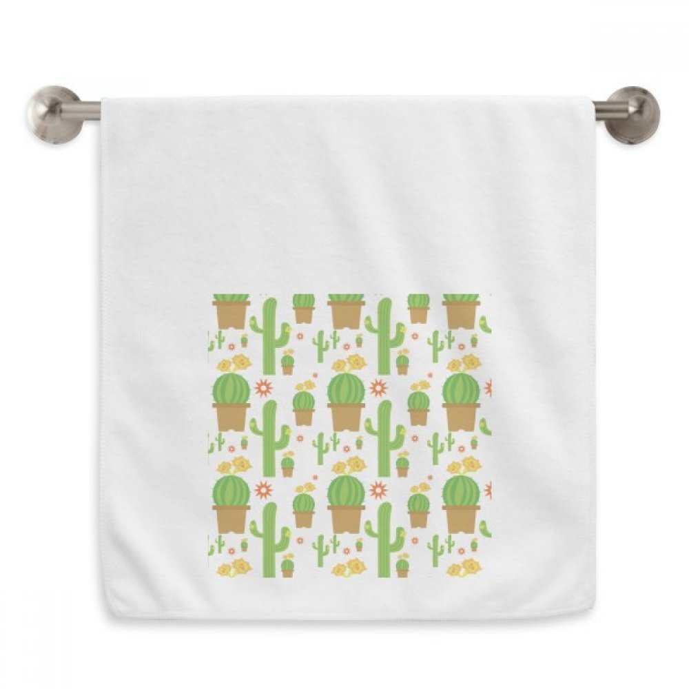 Serviette de toilette cactus motif diadème idéale pour votre routine beauté