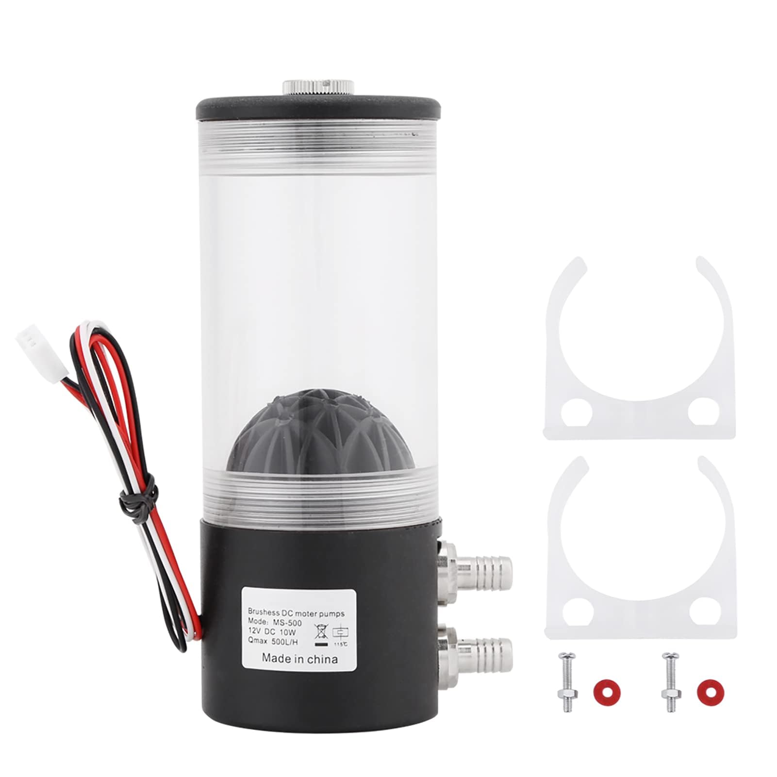 Pompa di Raffreddamento Ad Acqua per PC, Pompa Dell'acqua CPU per Computer 500 L/h Serbatoio di Raffreddamento Ad Acqua CO2 Serbatoio di Raffreddamento Ad Acqua con Pompa
