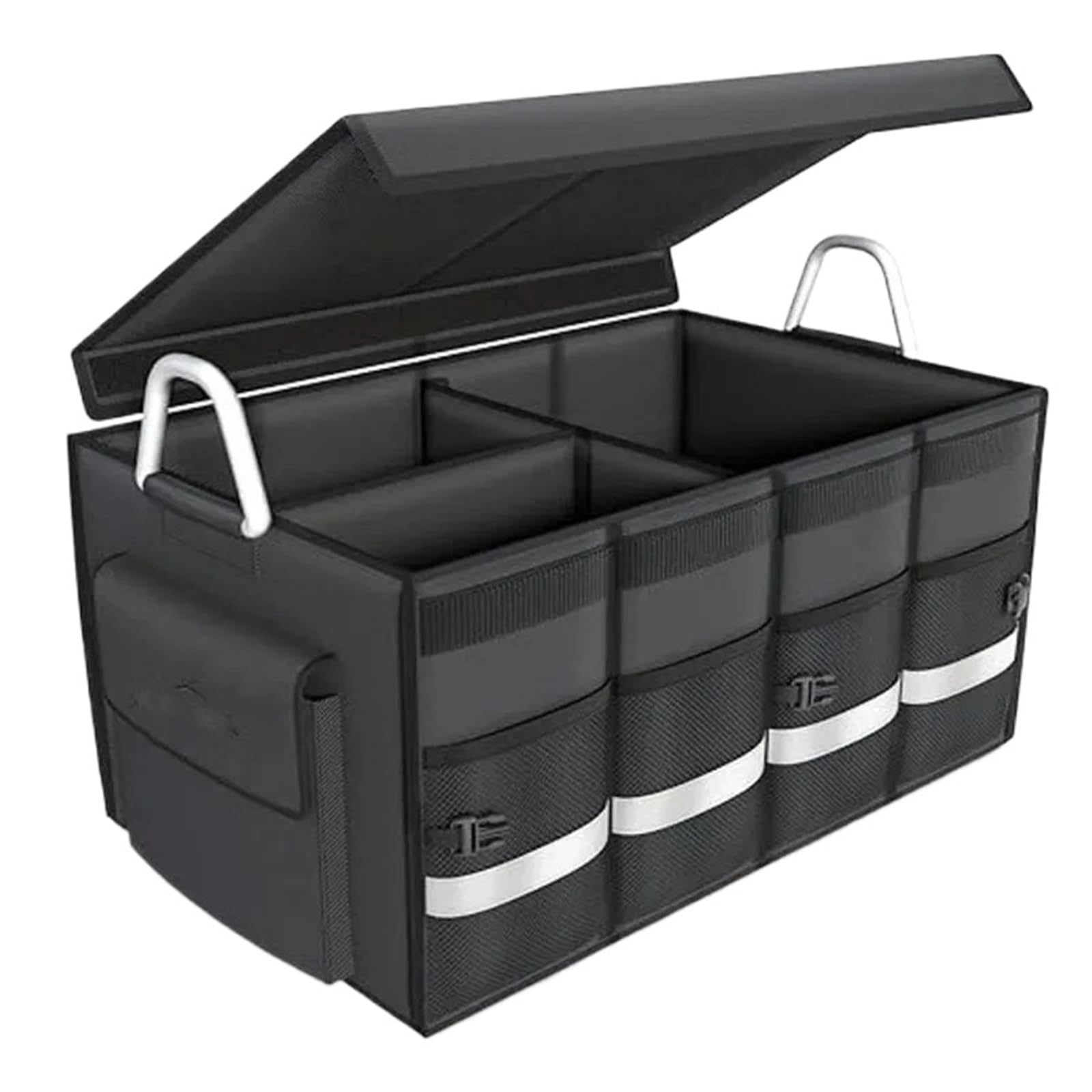 DVMSIEF Trunk Organizer Car Trunk Organizer With Lid, Collapsible Storage, And For SUV, Truck, Sedan
