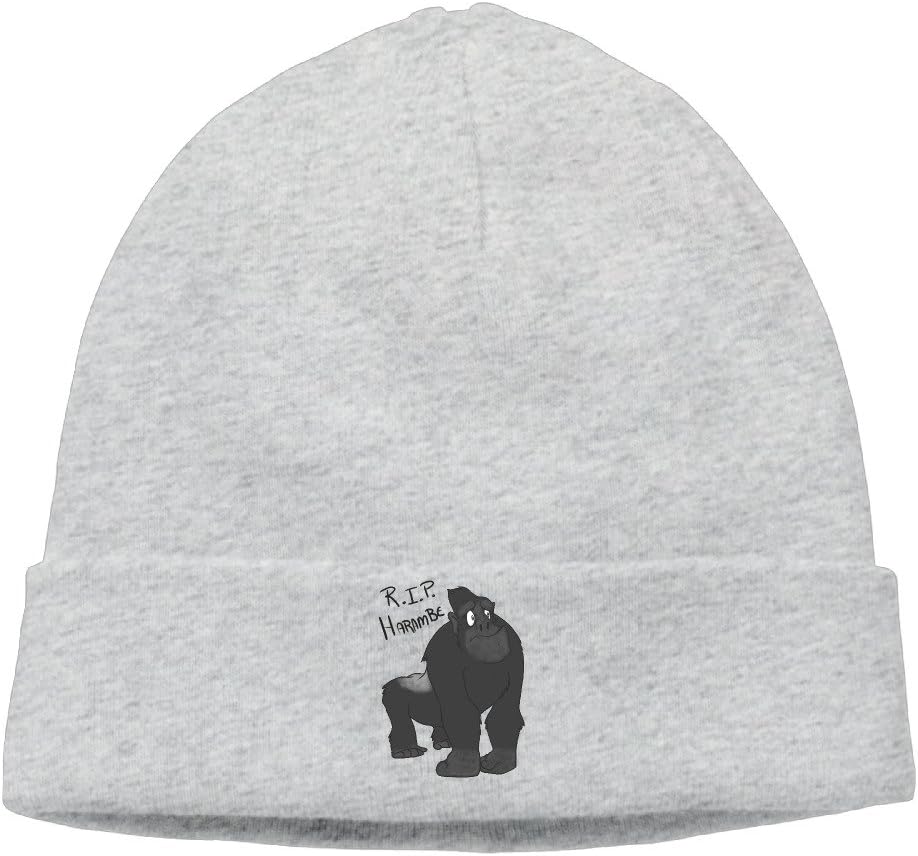 Funny RIP Harambe Gorilla 2016 1999 Texas Beanie Hat Knit Hat Skull Cap Beanie