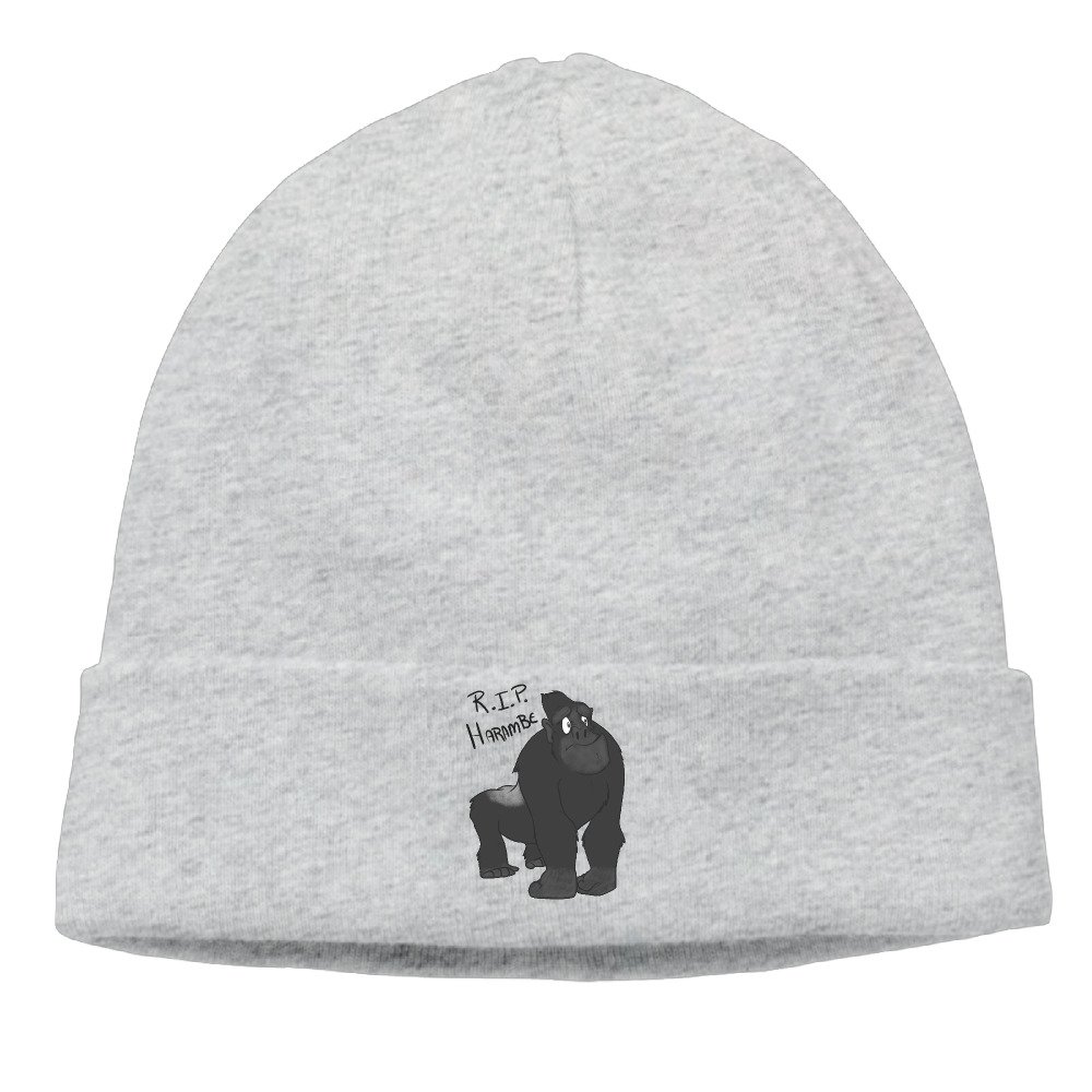 Funny RIP Harambe Gorilla 2016 1999 Texas Beanie Hat Knit Hat Skull Cap Beanie