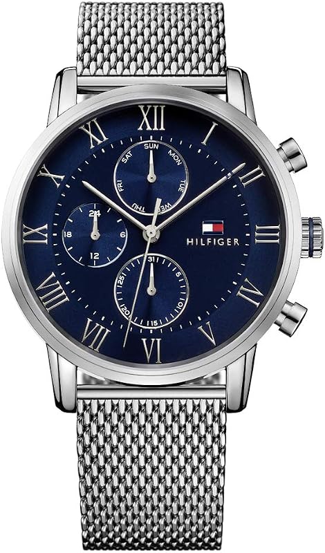 Tommy Hilfiger Multi Zifferblatt Quarz Uhr für Herren mit Edelstahlarmband oder Lederarmband