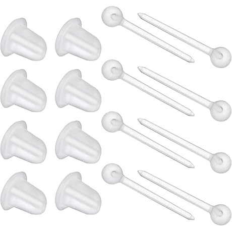 Discreet Earring Substitutes: Plastic 100-Pair Invisible Earrings