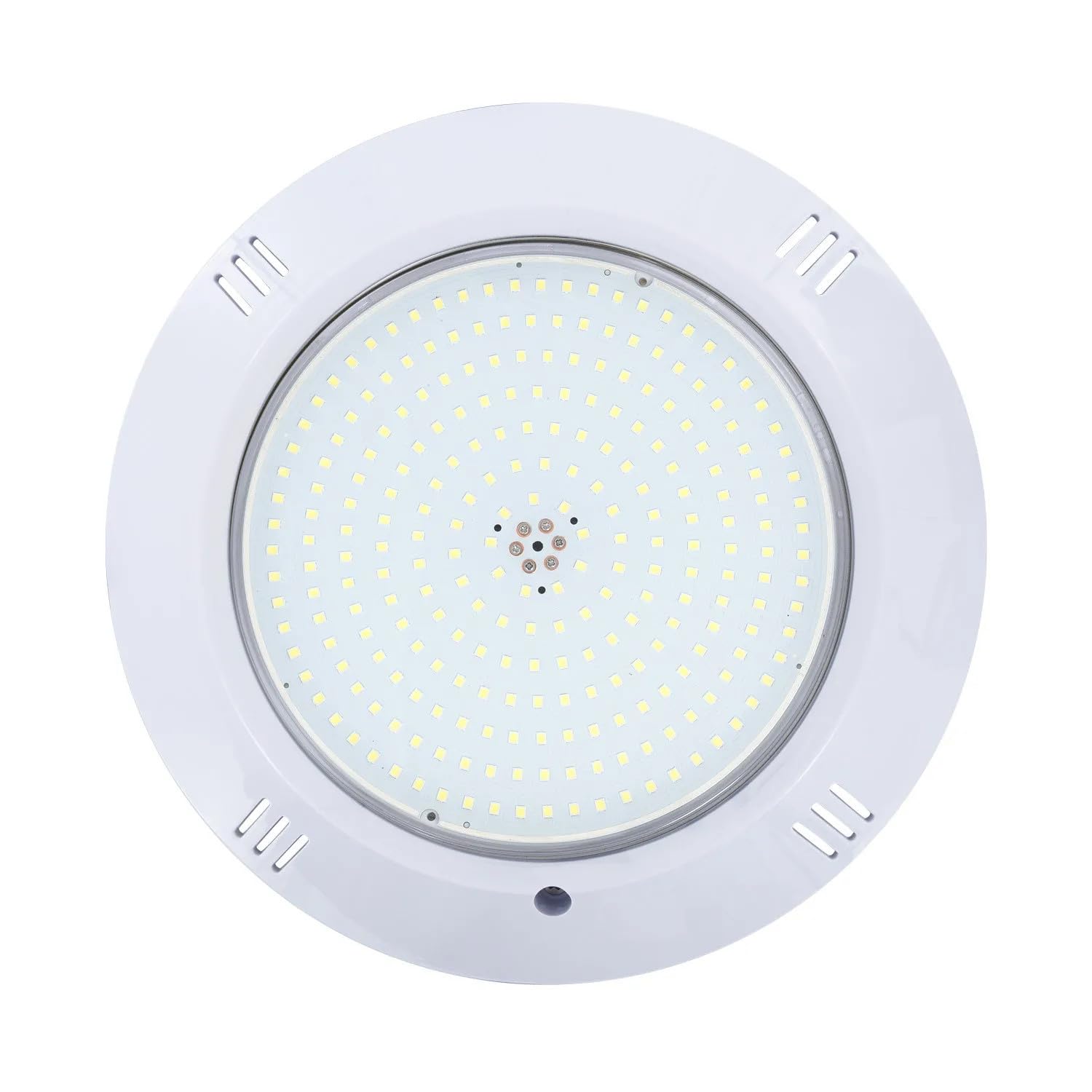 SWIMHOME Foco LED Piscina de Superficie 35W 12V AC, Relleno de Resina, Blanco Frío 6000K, Ø26 cm