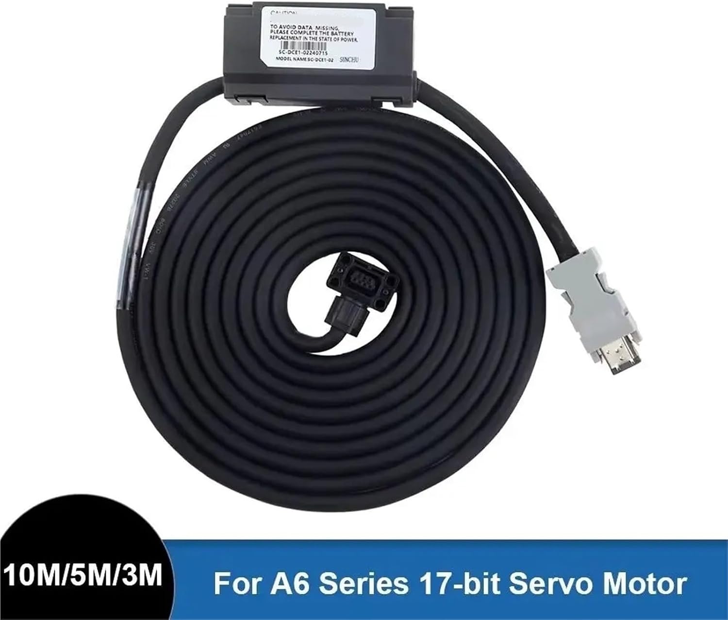 10m/5m/3m Length Encoder Cable with Battery Box for A6 Series 17-bit Servo Motor(10m)