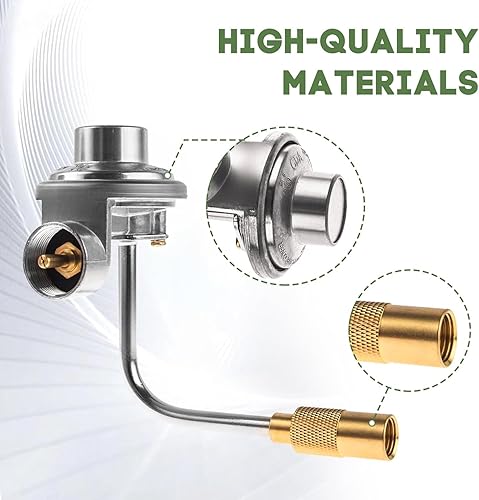 Miniatura 4 de Reemplazo de manguera adaptadora de propano trenzado de acero inoxidable de 1 lb a 20 lb y regulador de plancha para Blackstone 17" y 22" Griddle