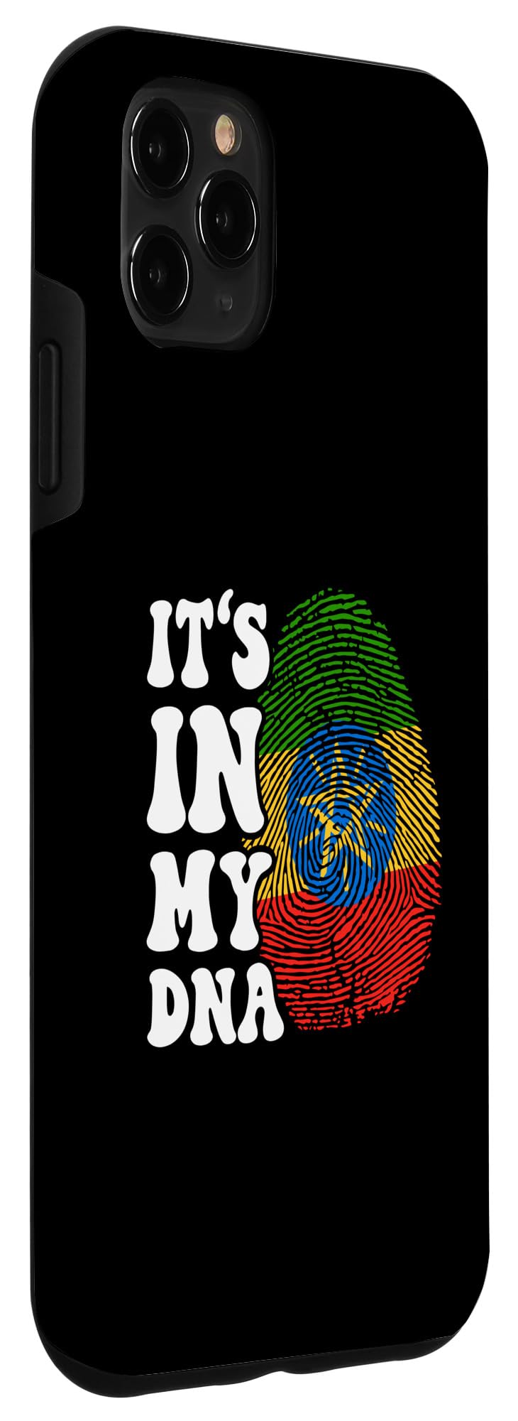 iPhone 11 Pro Max Funny it's in my DNA Ethiopia flag Fingerprint Case - Image 3