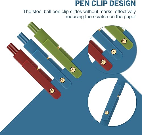 Miniatura 8 de Ddaowanx Bolígrafos de Gel Coloridos, Punta Fina Retráctil de 0.02 pulgadas, Bolígrafos Multicolores para Diario y Bocetos, Suministros Escolares