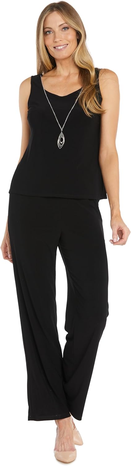 3PC Glitter Embroidered Pant Set W/Duster Jacket & Tank Top.