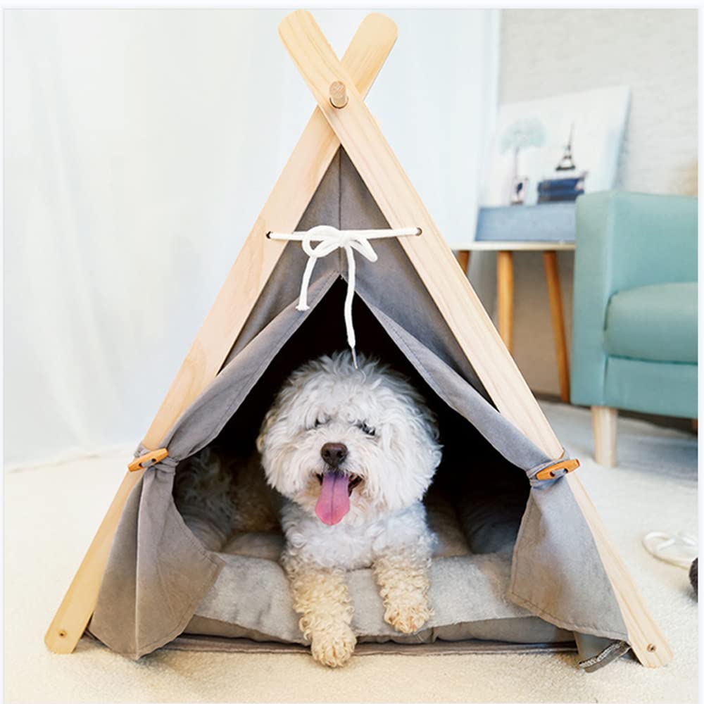 Tenda per Animali Domestici per Cani Letto per Gatti Portatile Rimovibile Lavabile per Esterni Interni Case per Gattini da Viaggio Teepee