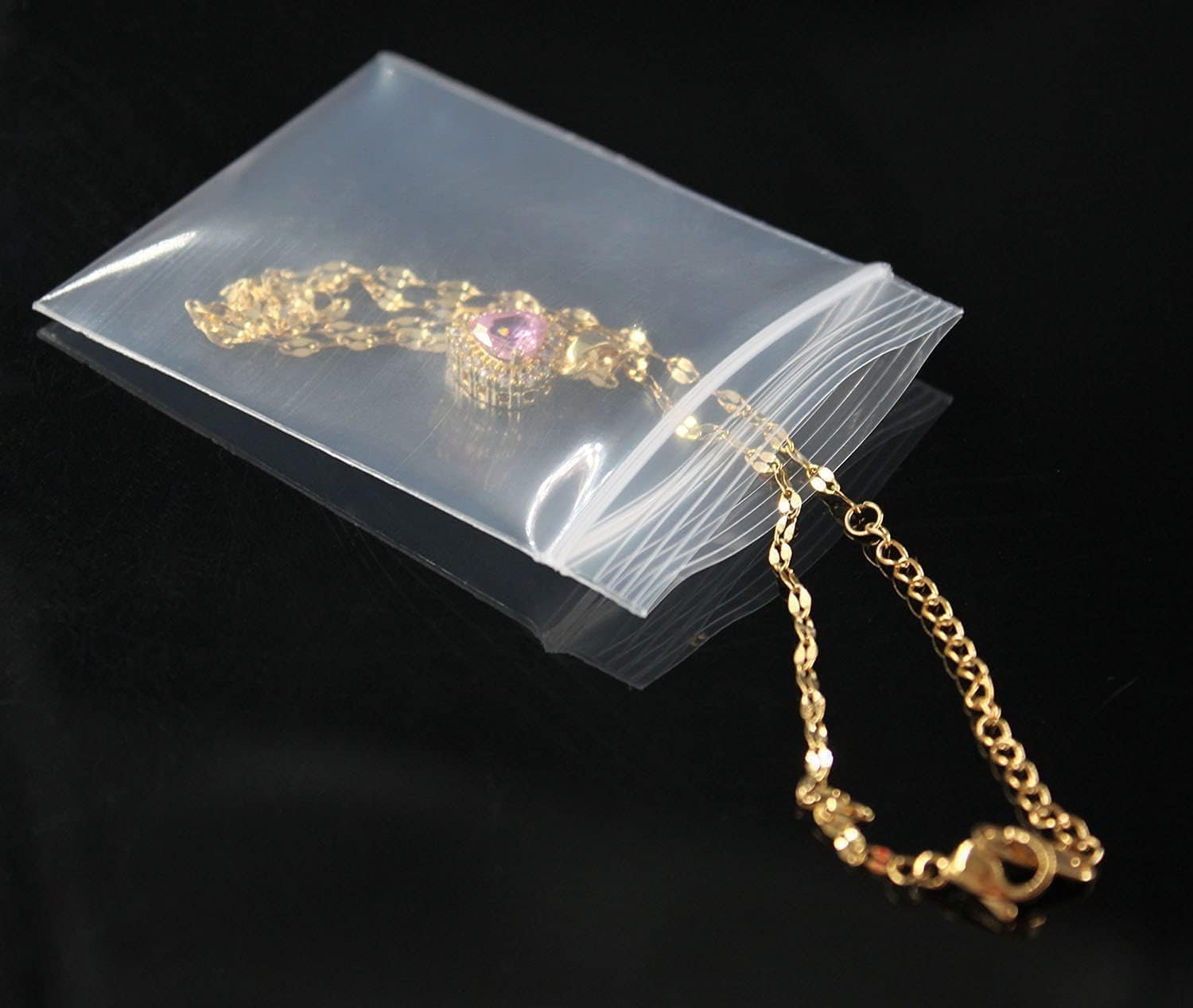 Small Plastic Bags,Jewelry Bags,Small Baggies,Tiny Bag,Mini Baggies,for Storage,Pill,Bead,Dime,Coin,Food,Snack,Candy,Earring,Necklace,Seed,Travel,Thick,8mil(two sides together), 2"×2.4", 1500PCS