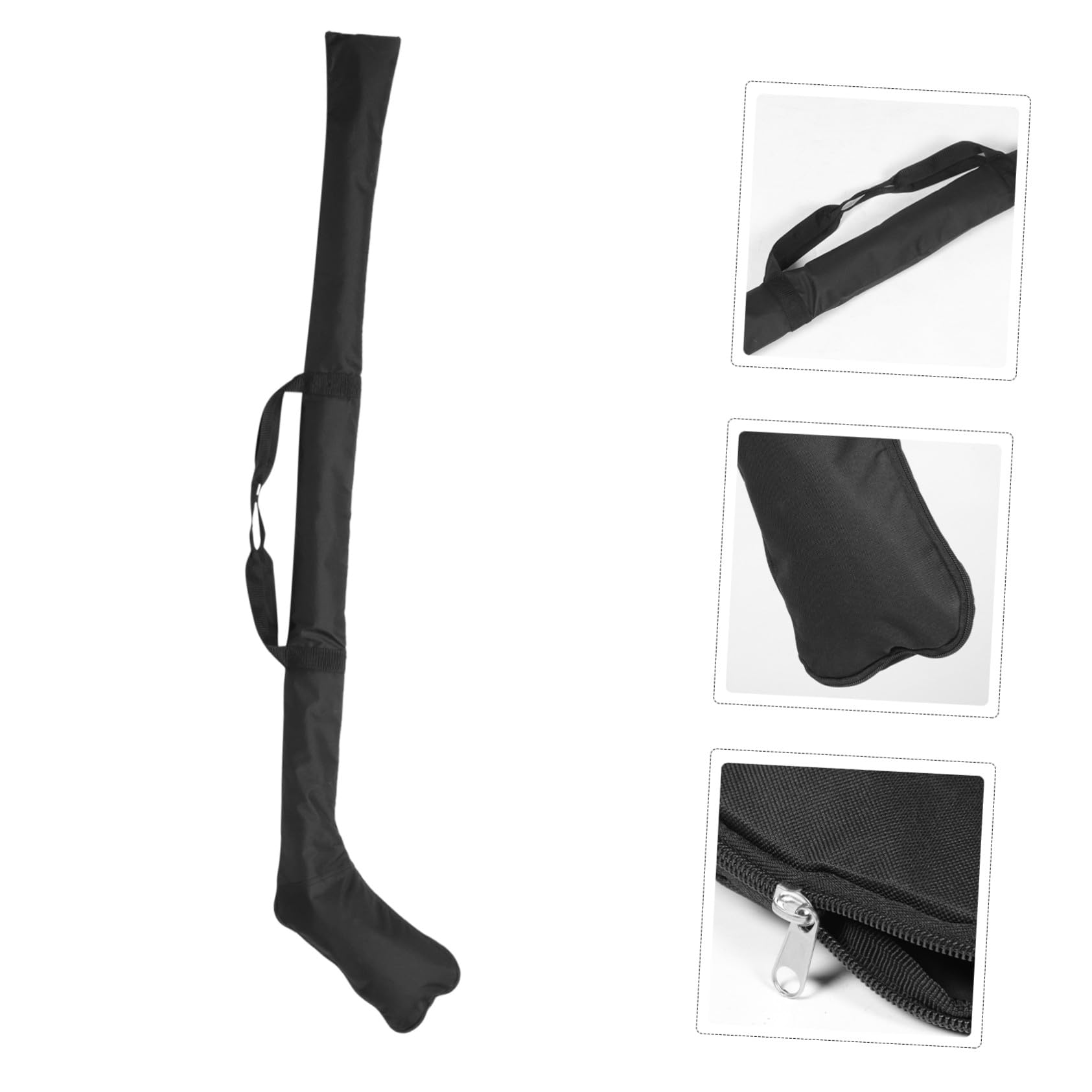 Bolsa para Palos de Hockey en Tela Oxford Resistente al Desgaste Diseño Especial para Ajuste, Cremallera Fácil de Tirar y Color Negro Adecuado para Deporte