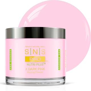 SNS Nail Dip Powder, X-Dark Pink (Natural/Nudes, Pink, Sheer) - Long-Lasting Acrylic Nail Color & Polish Lasts up to 14 days - Low-Odor & No UV Lamp Needed - 4 Oz
