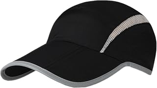 Gorra deportiva de malla plegable de secado rápido transpirable para correr al aire libre