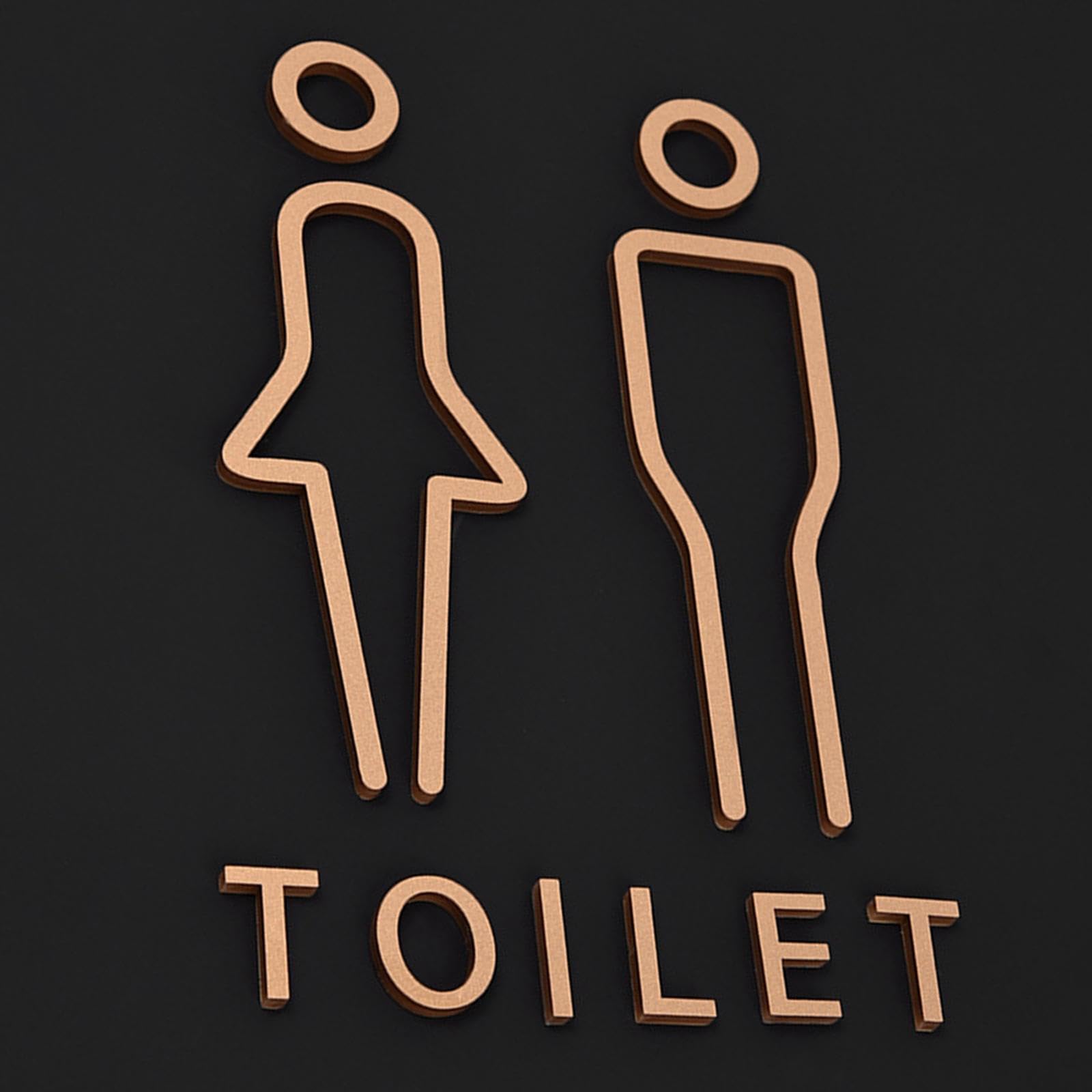 2pcs/set Decorazione Da Parete Per Bagno Regole Del Bagno Arte
