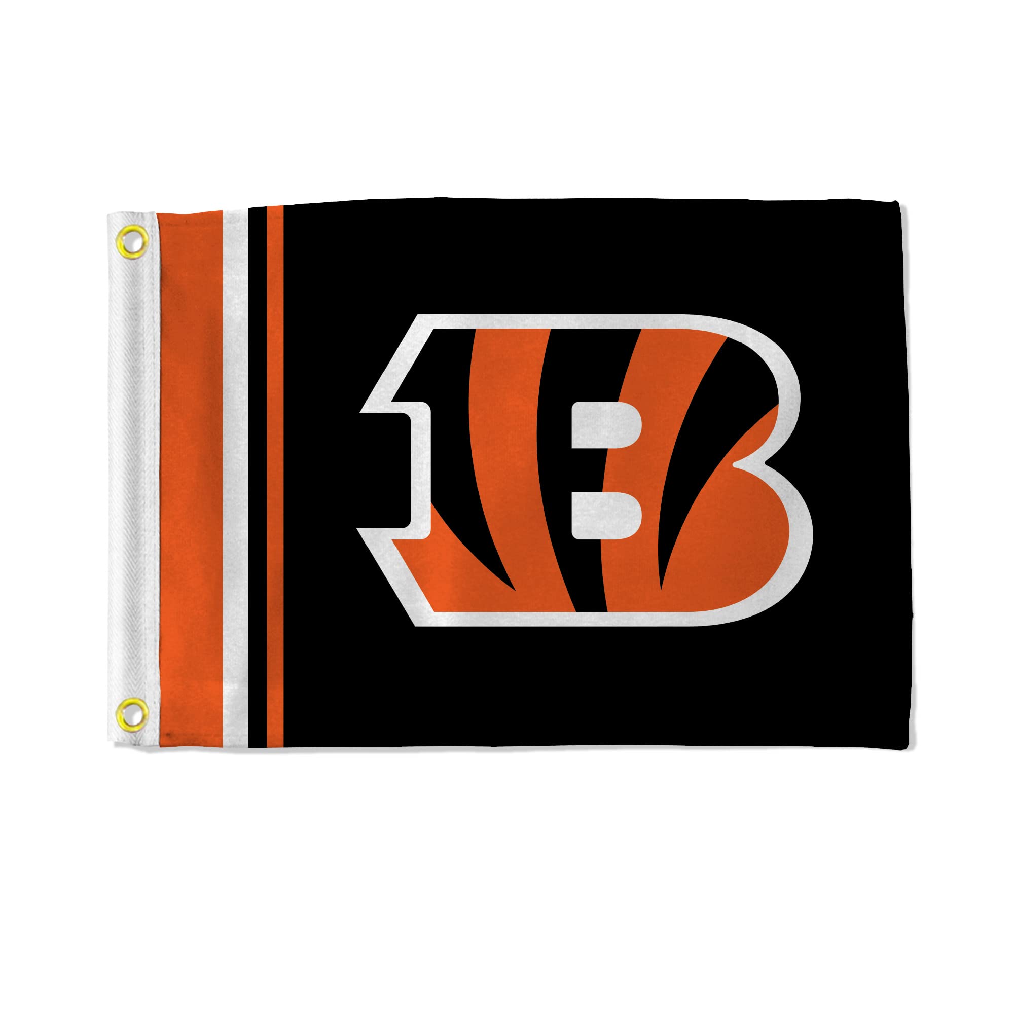 Drapeau NFL Cincinnati Bengals rayures double face bateau maison 30cm