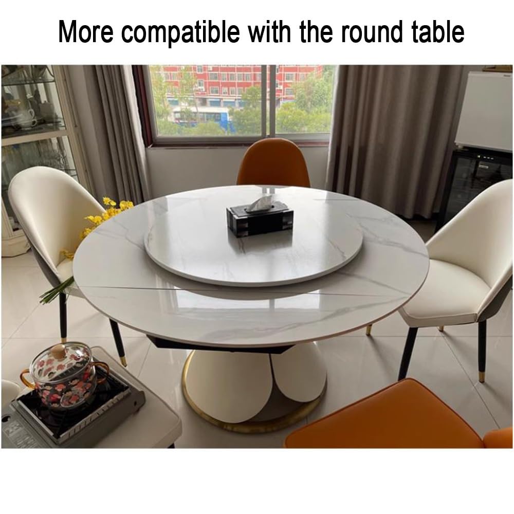 Grand plateau tournant Lazy Susan en bois 76,2 cm, 81,3 cm, 91,4 cm, 101,6 cm, 121,9 cm – Plateau de service rotatif pour table de salle à manger, comptoir de cuisine – Assiette de service ronde