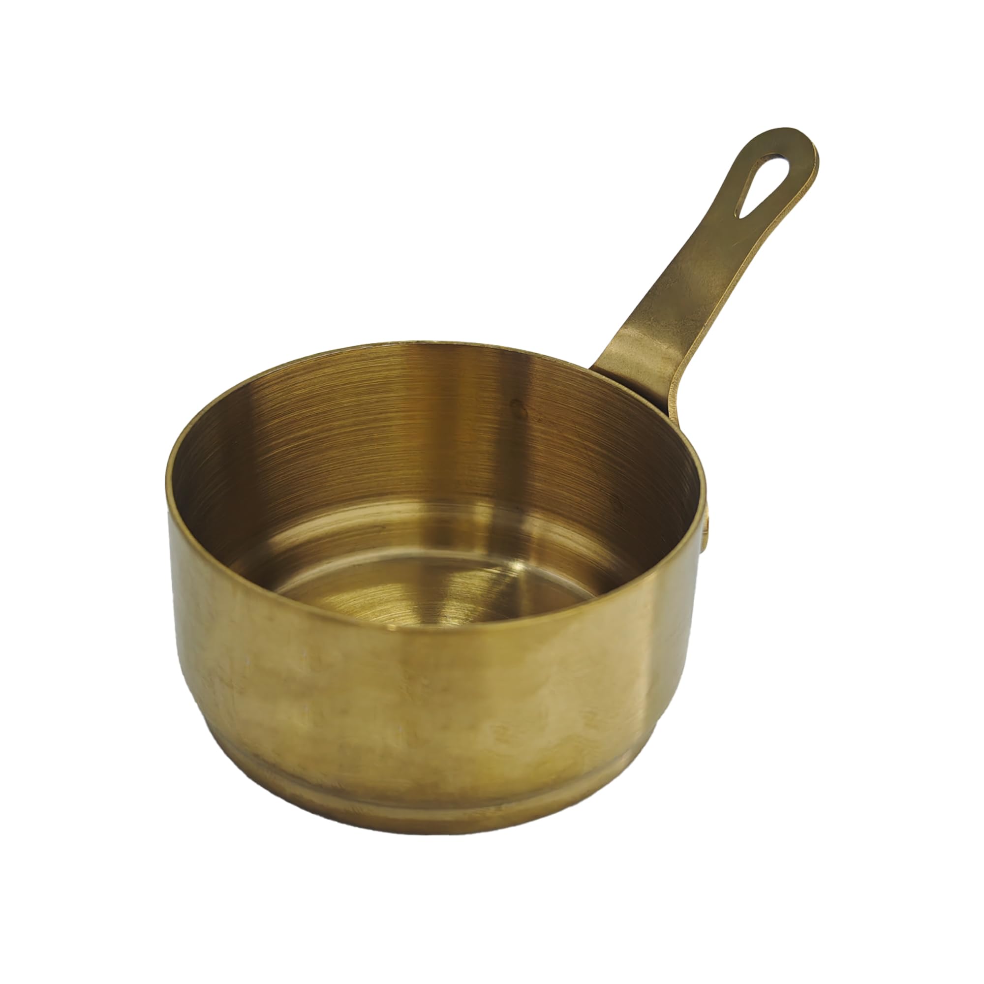 Mini Sauce Pan Gold Long Handle Warming Pot for Coffee Milk Butter and Chocolate Melting Serving Kitchen Warmer