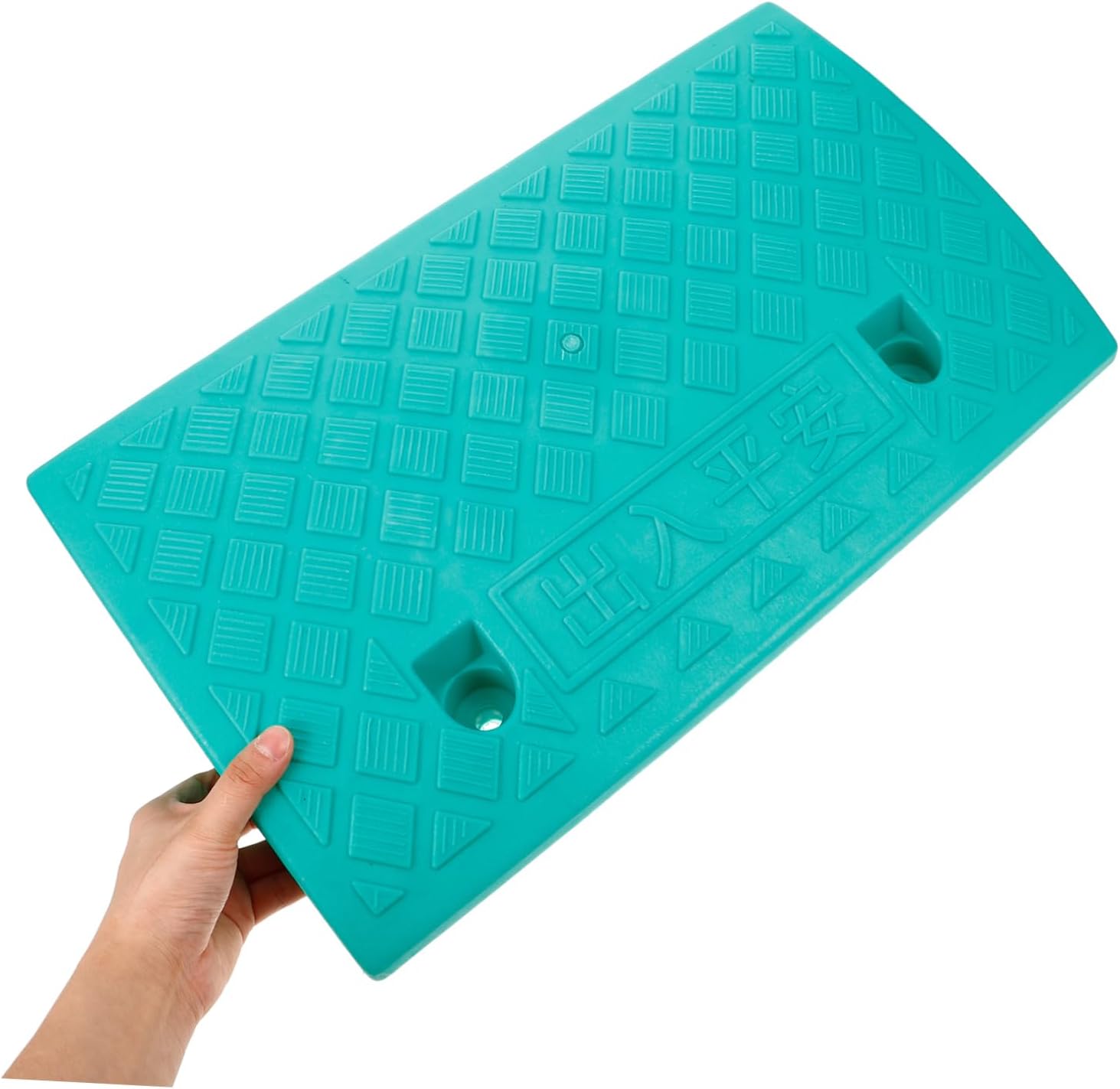 Ramp Reliable Plastic Ramp for Wheelchairs Scooters Equipment Lightweight Portable Stable Driveway Entry Green