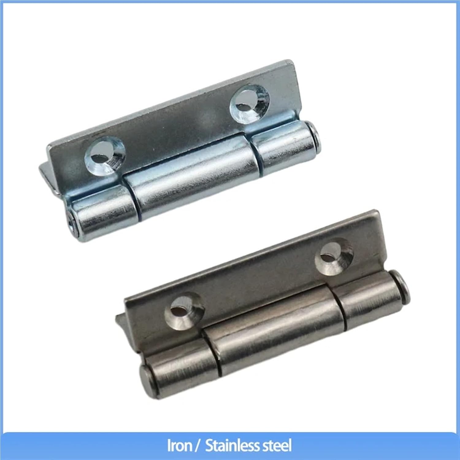 Thickened Industrial Cabinet Door Hinge 2-inch 304 Stainless Steel Or Iron Narrow Side Square Hinge 1Pcs(304 SS)