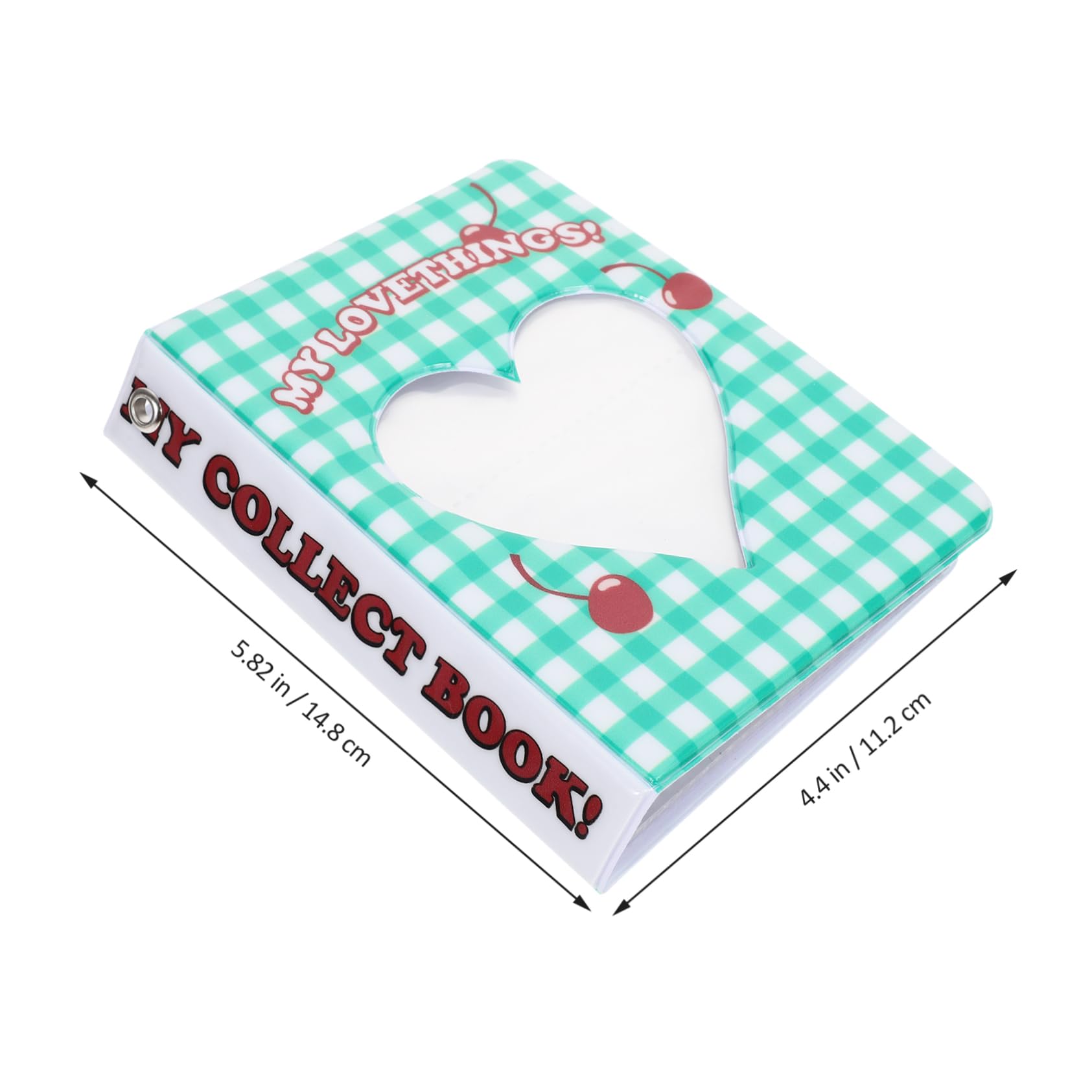 GRIRIW Delicate DIY Photo Album with Resistant PU Cover for Weddings Birthdays and Special Moments Small Heart Shaped Design for Memorable Keepsakes