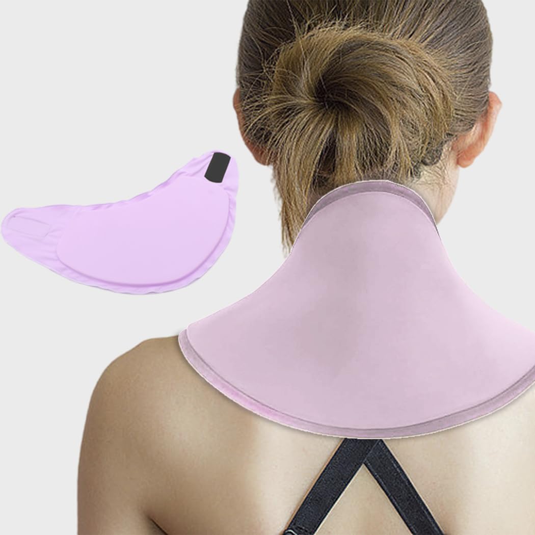 Ice Pack Wrap for Neck and Shoulder, Cervical Gel Cooling Brace, Reusable Cold Compress for Pain Relief, Injuries, Swelling, Surgery - Women and Men (