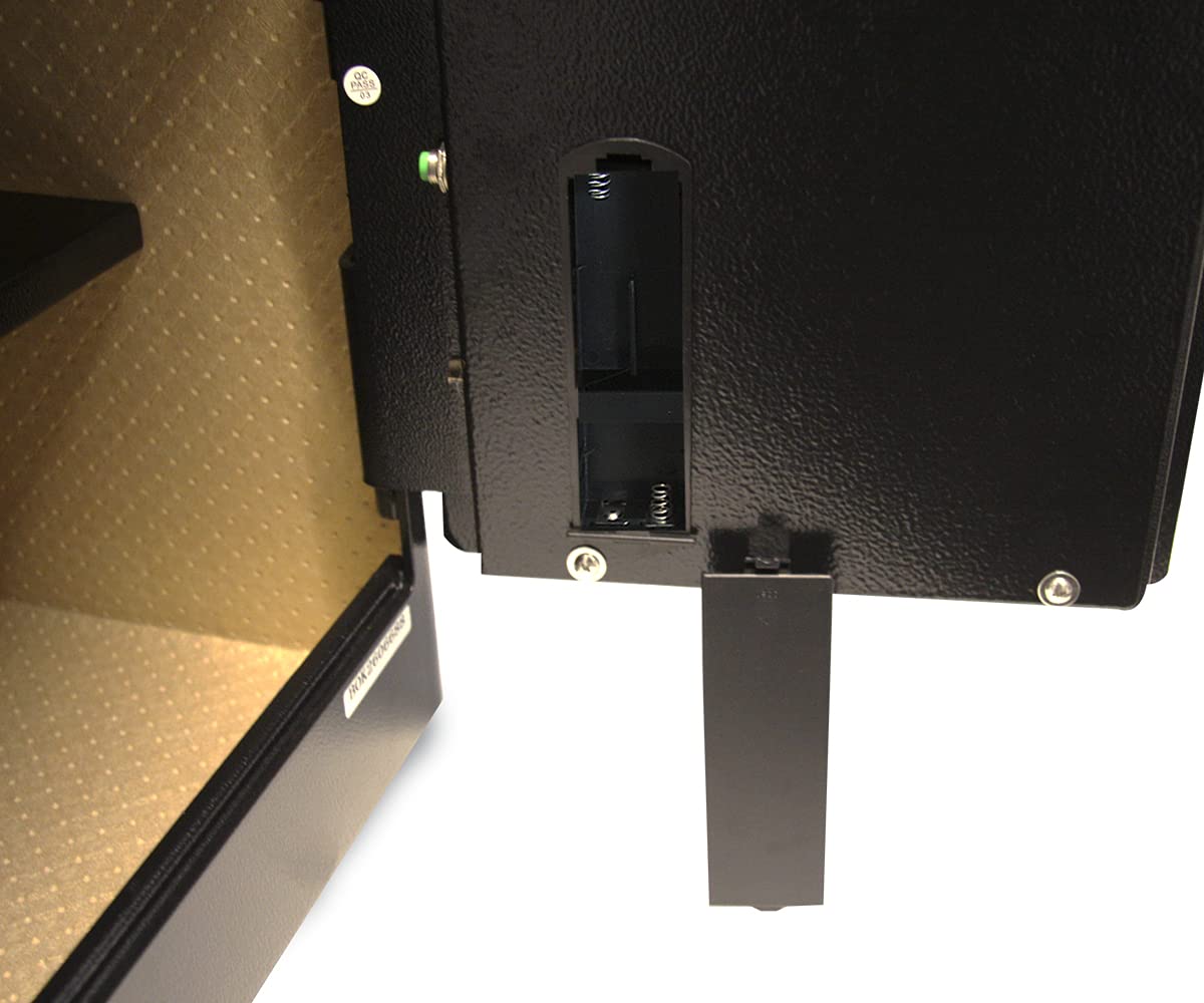 mySafe Premium 350 | elektronischer Schrank-Tresor | Zahlencode & Fingerscan | modernes Design | hohe Sicherheit | Schwarz
