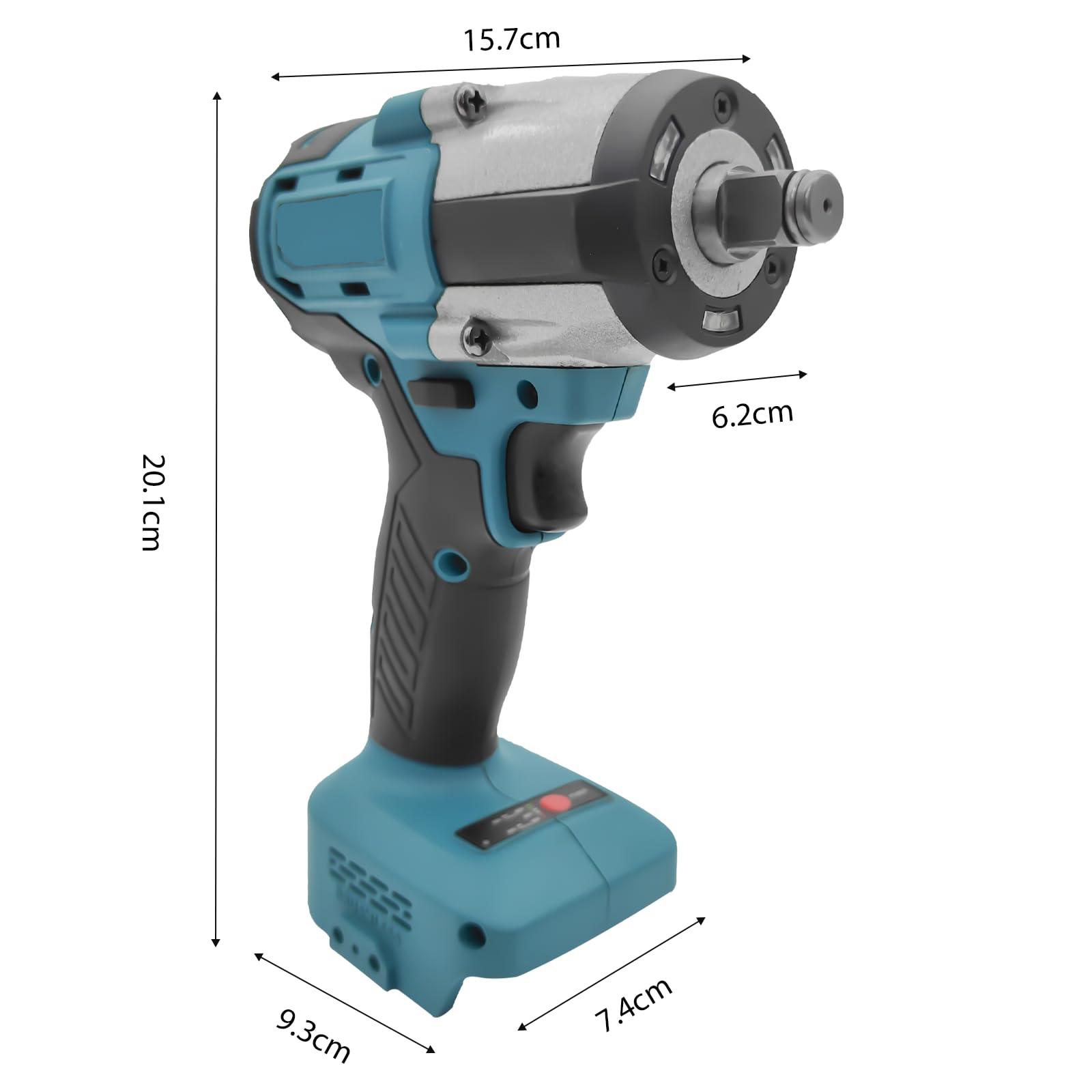 Atornillador de impacto a batería para Makita, 520Nm. Atornillador de impacto eléctrico sin escobillas con 2 baterías de litio de 5,5 Ah, atornillador de impacto eléctrico de 1/2 pulgada