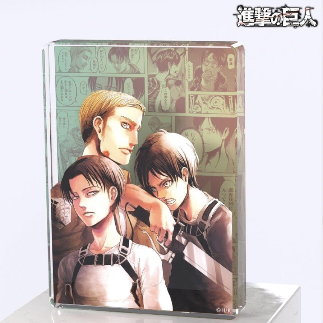 進撃の巨人アニークアクリルブロックリヴァイ エレン
