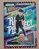 Basketball Trading Card 2024-25 Panini Prizm Draft Picks Rated Prospect Prizms Tiger Stripe #8 Tyran Stokes EX++ Excellent++