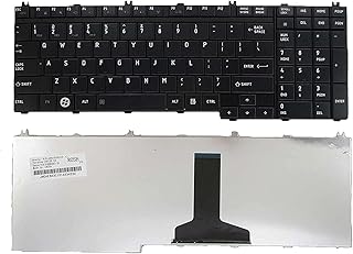 Wefly Laptop Keyboard Compatible for Toshiba Satellite L500 L500-19X L505 L500D L510 L515 L550 L555 Laptop Keyboard